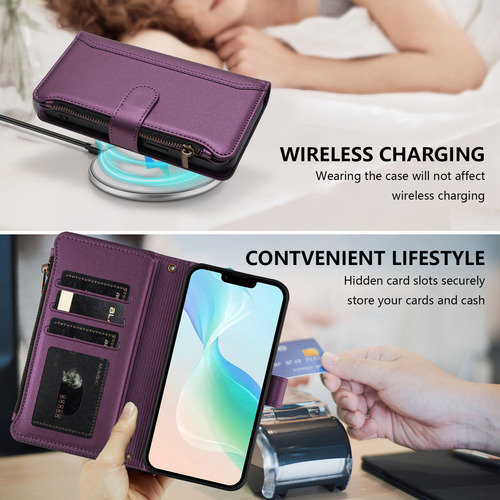 Funda De Piel Con Ranura Tipo Cartera Para Motorola G75, G73, G72, G71, G71