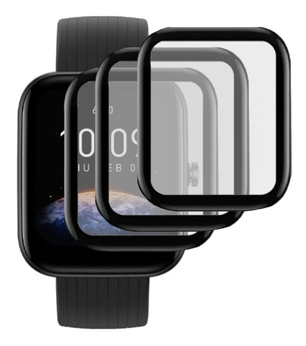 Kit 3 Películas Gel 3d Proteção Tela Para Amazfit Bip 3