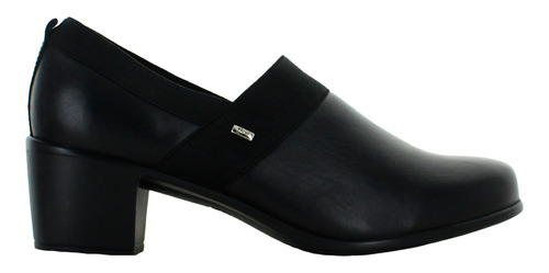 Flexi Zapato Tacon Elegante Piel Negro Mujer 82522