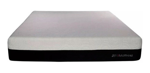Imagen 2 de 3 de Colchón 2 plazas de espuma King Koil Express Comfort G24 blanco y negro - 140cm x 190cm x 24cm