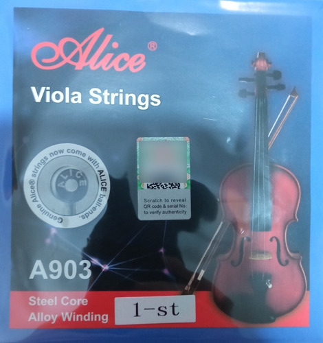 Cuerda De Viola 1era Alice