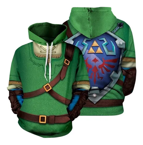 La Leyenda De Zelda Sudadera Traje De Cosplay Adultos Cuotas sin