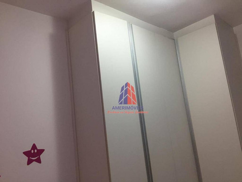 Apartamento Com 3 Dormitórios À Venda, 60 M² Por R$ 220.000 - Residencial Colina Azul - Parque Universitário - Americana/sp - Ap0781