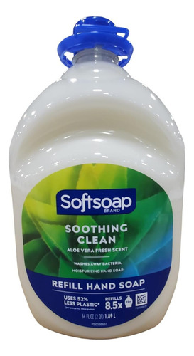Jabón Líquido Softsoap Aloe Vera 64 Oz Relleno, Hidratante