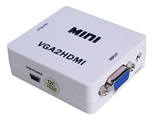 Imagen 3 de 10 de Conversor Activo Vga A Hdmi Full Hd 1080p Con Audio Adaptado