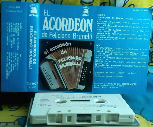 Feliciano Brunelli-el Acordeon De Feliciano Brunelli...1977