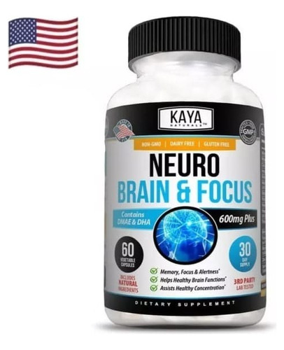  Neuro Brain & Focus, Memoria, 60 Comprimidos, Importado Usa