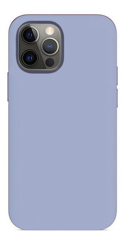 Protector Para iPhone 12 Pro Max Silicona Lila