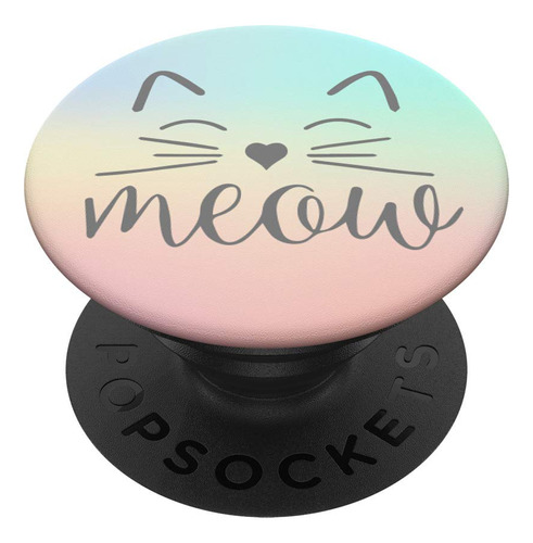 Disfraz Divertido Cara Gato Para Amante  Popsockets Grip