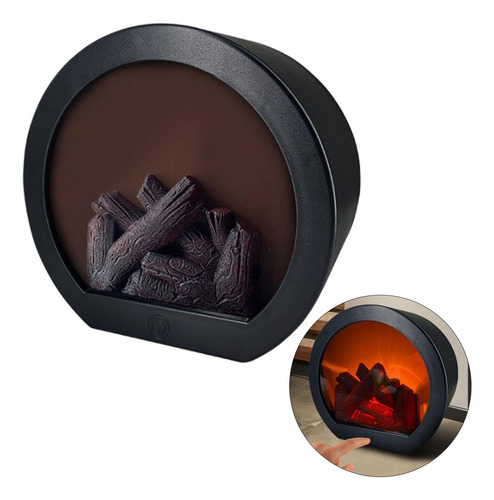 Simulación Chimenea Realista Parpadeo Efecto Llama Linterna