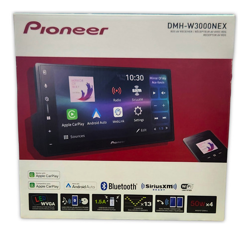 Pantalla Pioneer Dmhw3000nex 6.8 PLG Carplay Android Weblink