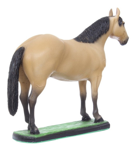 Imagem 3 de 4 de Escultura Cavalo Quarto De Milha Baio Em Resina Home Western