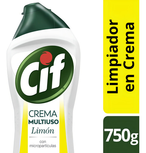 Limpiador Cif Limón En Crema 750gr/500ml