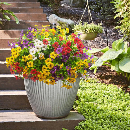 Grunyia Flores Artificiales De Plantas Falsas Para Decoració