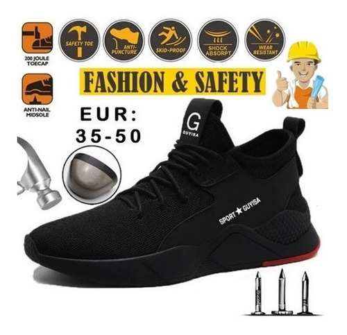 Zapatos De Seguridad De Fibra De Kevlar Deporte Guyisa
