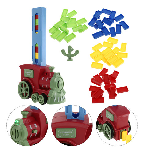 Práctico Juego De Tren Eléctrico De Juguetes De Dominó Para