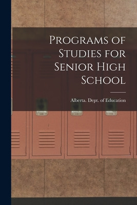 Libro Programs Of Studies For Senior High School - Albert...