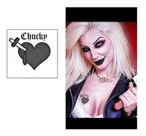 Comprar Tatoo Temporária Fantasia De Halloween Noiva Do Chucky
