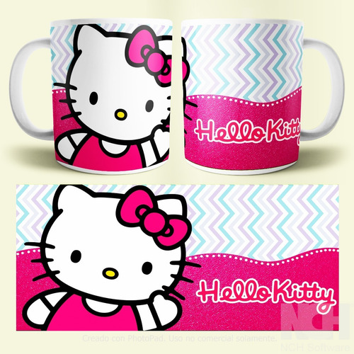 Taza Plástica Diseño Hello Kity. Ideal Para Regalos!