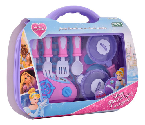 Imagen 1 de 10 de Valija De Cocina Princesas Kitchen Set Disnet Original Ed