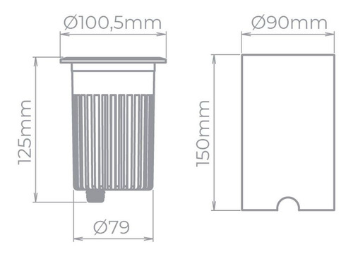 Imagem 4 de 6 de Embutido De Solo Focco 18w 30° Branco Quente -stella 8709/30