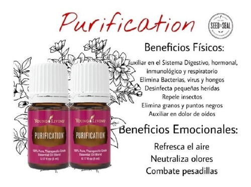 Aceite Esencial Purification Young Living 2pack