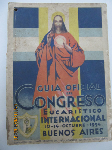 Guia Oficial De Congreso Eucaristico 1934 Buenos Aires 