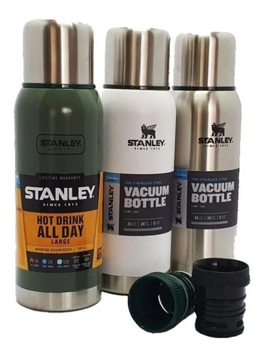 Imagen 1 de 2 de Termos Stanley Adventure Originales 1 Litro Tapón Cebador
