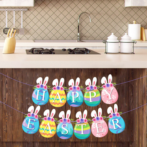 Hjb Colorida Guirnalda De Pascua Para Fiestas De Primavera