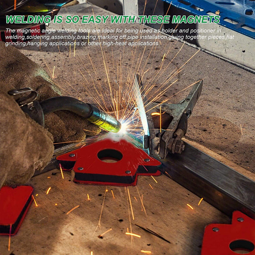 Quadrado Magnético De 12 Kg, 4 Peças, Industrial