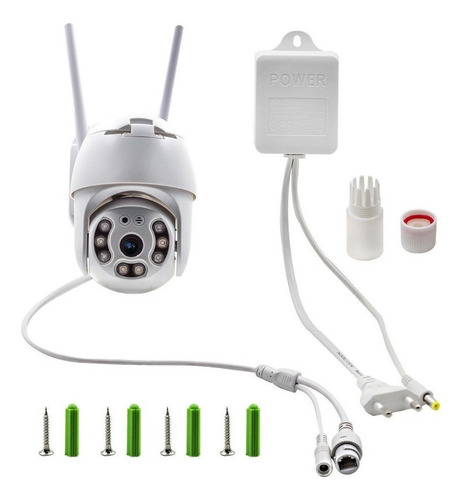 Imagen 1 de 9 de Cámara Domo Velocidad Ip Wifi Externa Icsee Ptz Full Hd 5 Mp