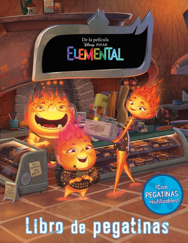 Elemental. Libro De Pegatinas: Libro De Pegatinas, De Disney., Vol. 1. Editorial Libros Disney, Tapa Blanda En Español