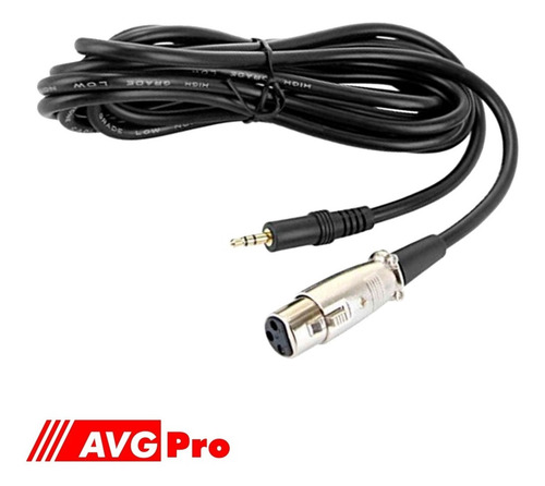Imagen 2 de 4 de Cable Canon Xlr A Mini Plug 3.5mm Audio Microfono Pc