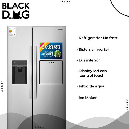 Imagen 2 de 5 de Heladera Inverter Nofrost Enxuta Renx16600i 532l 220v