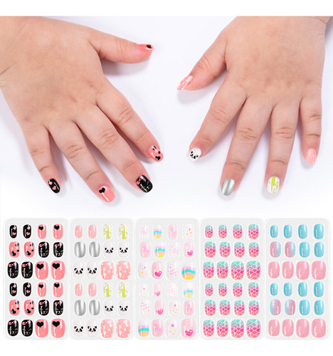 Uñas Con Forma De Punta De Uñas Para Niños, Bonitas, 120 Uni
