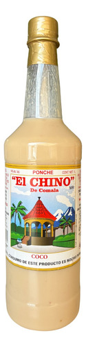 Ponche De Comala Sabor Coco Marca El Chino 1 Lt