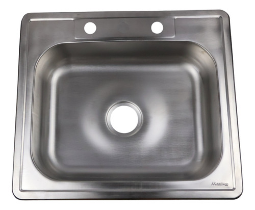 Tarja De Cocina De Empotrar Maxims Be6459, Fregadero De Acero Inoxidable Calibre 23 Acabado Satinado 64x59x15.2cm.