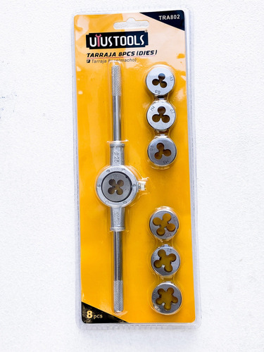 Juego 8pcs Terrajas M3-m12 Uyustools Acero Rosca