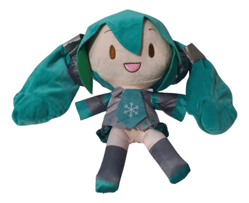 Peluche Hatsune Miku (pelo Verde), 24cm Turquesa