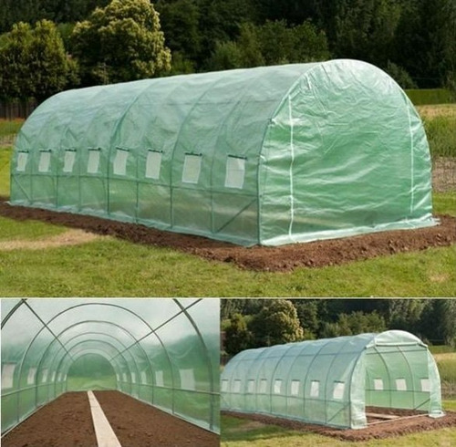 Imagen 3 de 6 de Invernadero Tunel Armable 24m2 8m X 3m X 2m