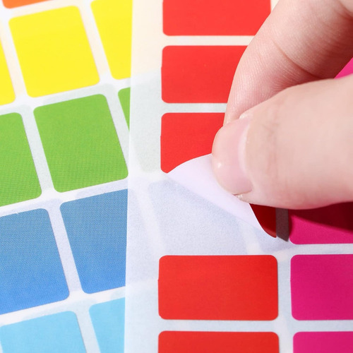 N 3000 Etiquetas De Codificación De Diez Colores, Pegatinas
