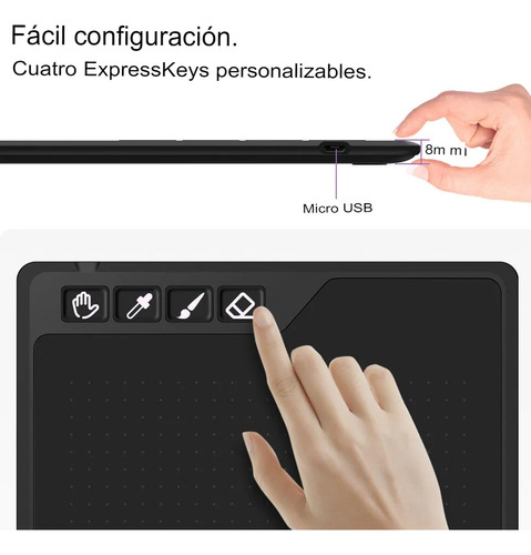 Is Tableta Digitalizadora Gaomon S620 De 6,5 X 4 Con Pluma