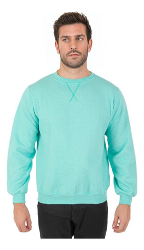 Sudadera Para Hombre Stretch Cuello Redondo Basico Comoda 