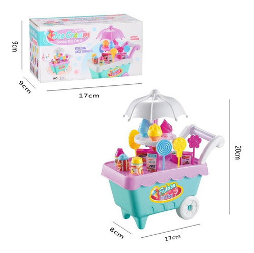 Juguete De Imitación Tienda De Helados Con Luces