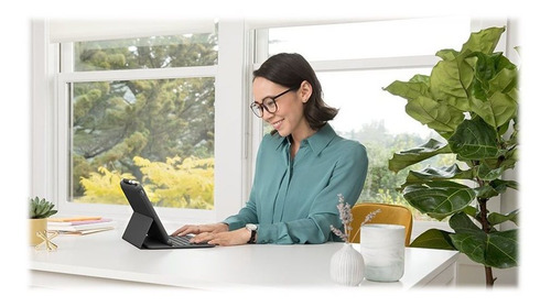 Estuche/teclado Folio Delgado Logitech Para Apple iPad 7ma
