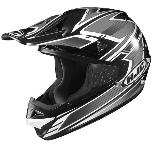 Casco Hjc Cross Cs Mx Thrust Negro Gris Talle Xxl Fas Motos