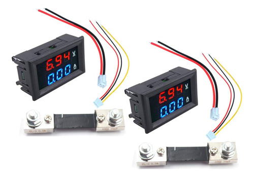 Voltímetro Amperímetro Dc 100v 100a Led
