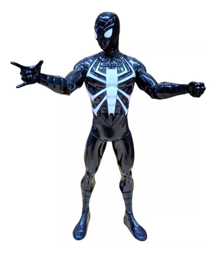 Muñeco Spiderman/hombre Araña Negro Soft Original