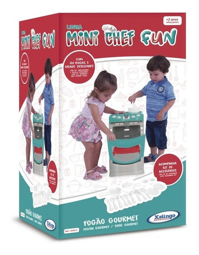 Fogão Infantil Gourmet Mini Chef Fun Xalingo 04465