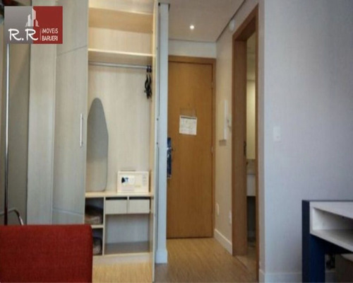 Imagem 7 de 11 de Rrcod2345 - Apartamento Flat Confort Alphaville 35 Mts 1 Dorm 1 Vaga Todo Equipado E Mobiliado - Oportunidade - Ótima Localização - Rr2345 - 68978868